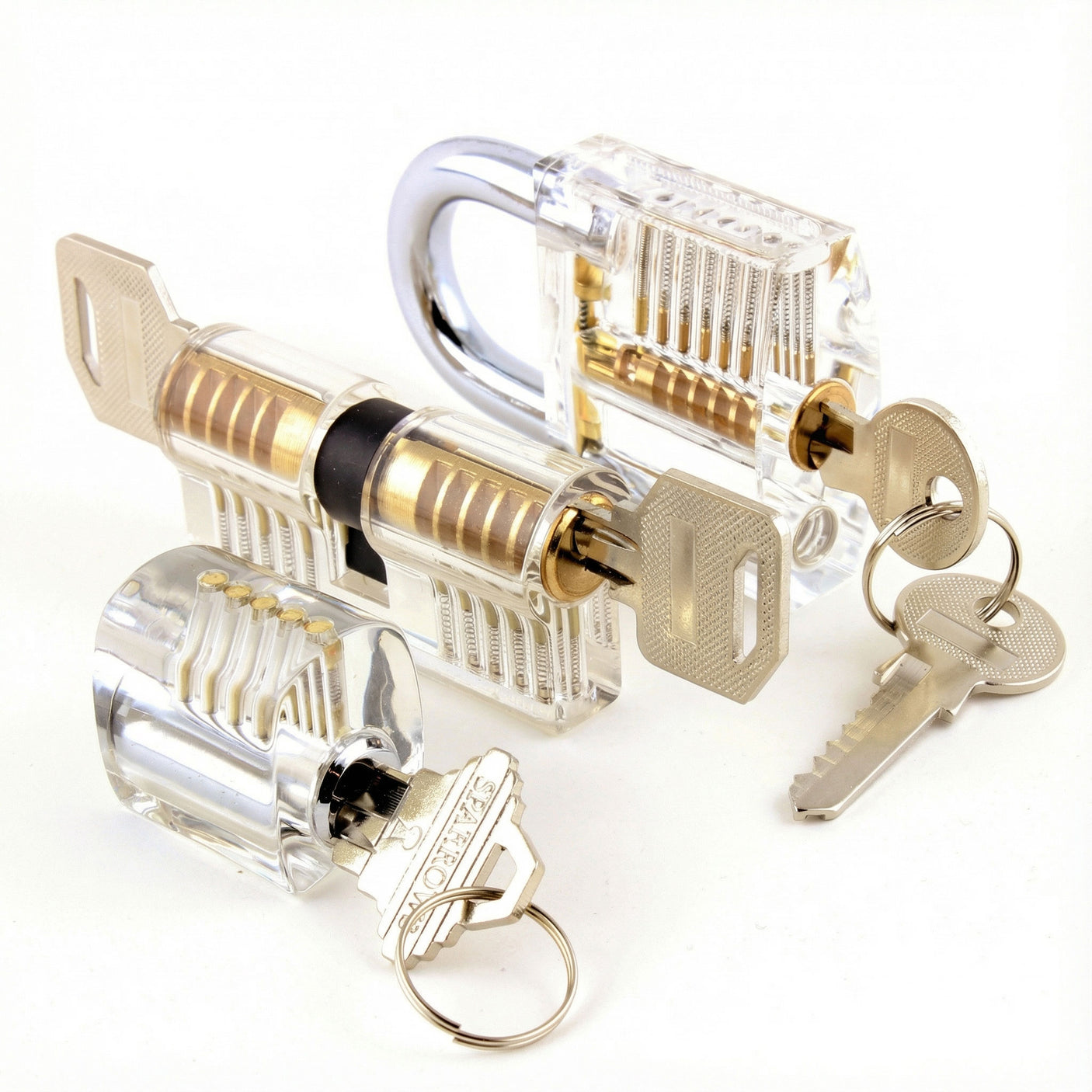 Dangerfield Training Box of 3 Practice Locks - for Improving Lock Pickers