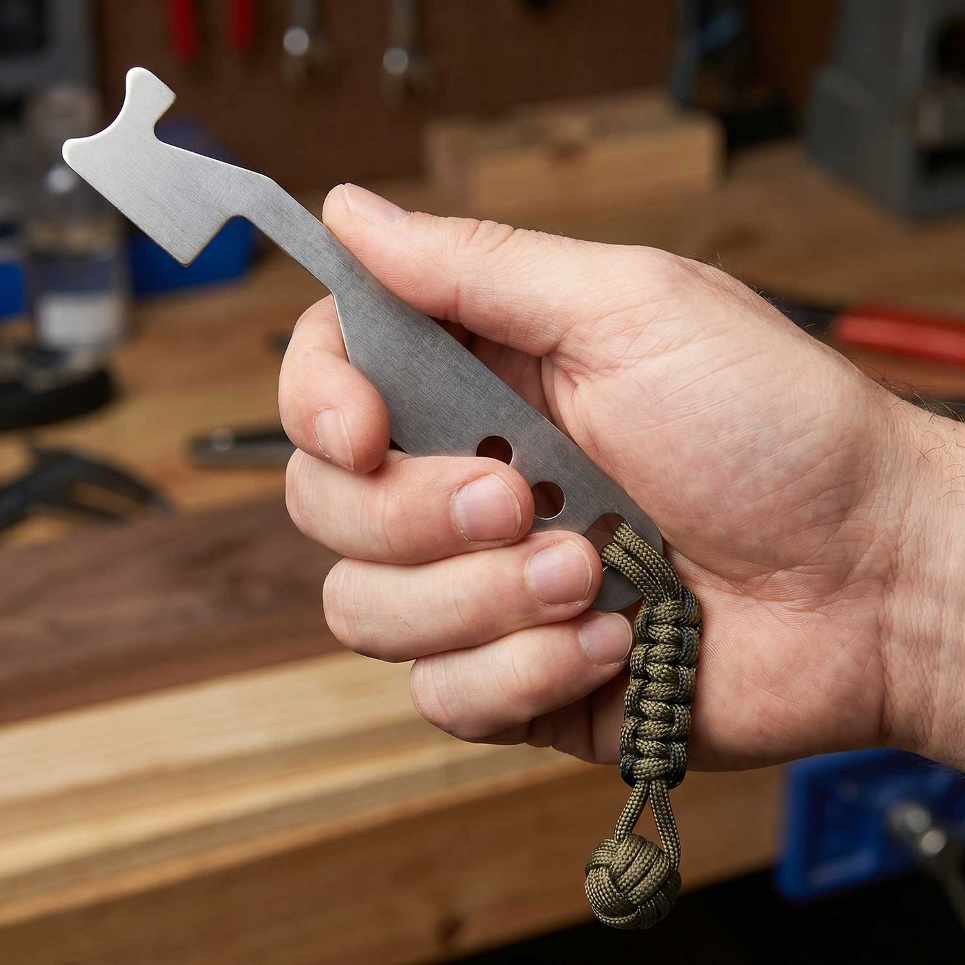 Lokko Mini Slim Jim / Shove-knife Tool - Pocket Wallet-Sized Door Latch Bypass Tool