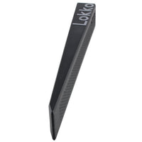 A black triangular wedge-shaped tool with a textured side and the brand name 'Lokko' printed in white near the top, shown on a plain white background.