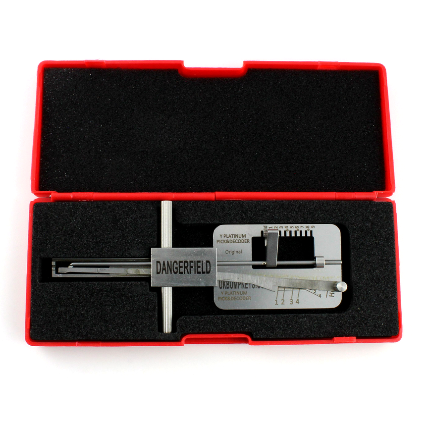Dangerfield Yale Dimple Platinum 3 Star Lock Pick + Decoder + Box