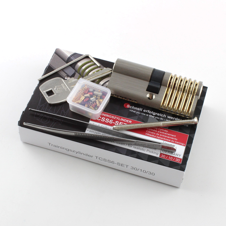 Multipick Repinnable + Cut-away Practice Lock boxed set for Lock Picking