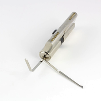 Bogota lock-picking tools in a lock on a white background