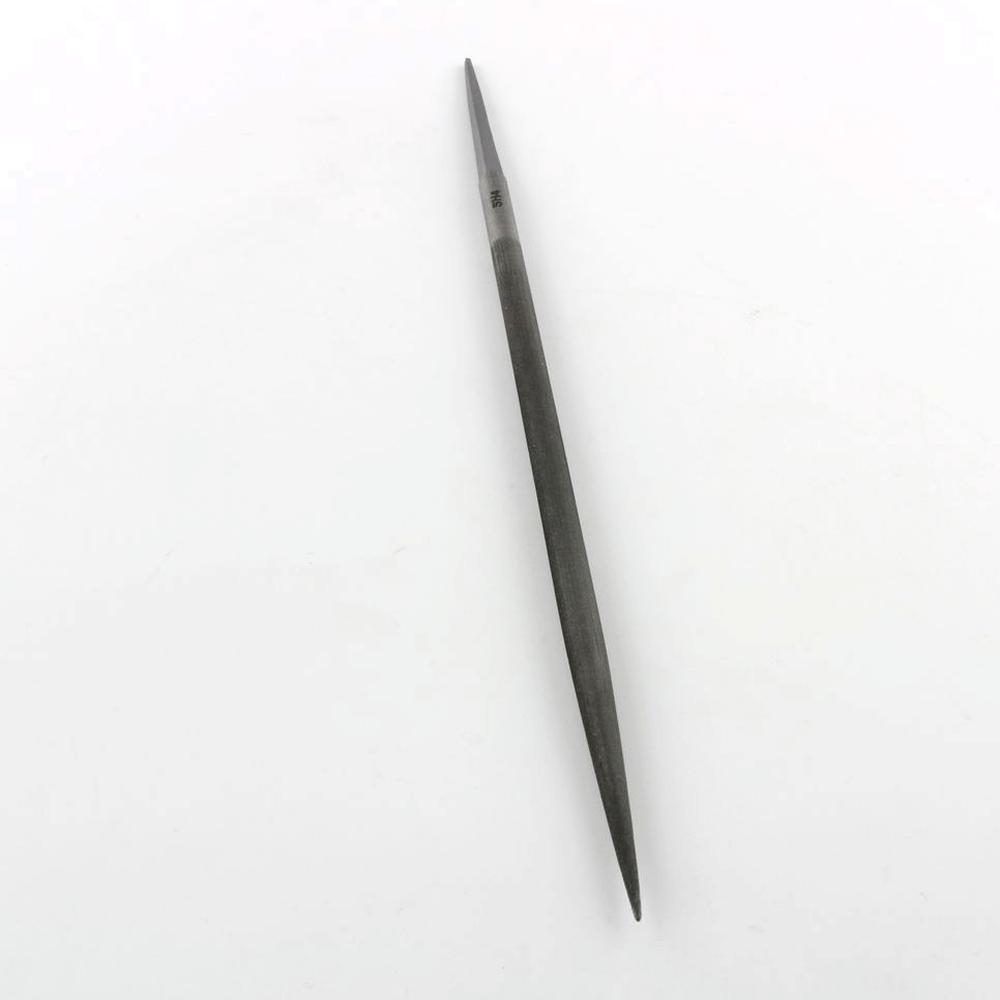 Vertical Swiss No 4 Impressioning File on a White Background 