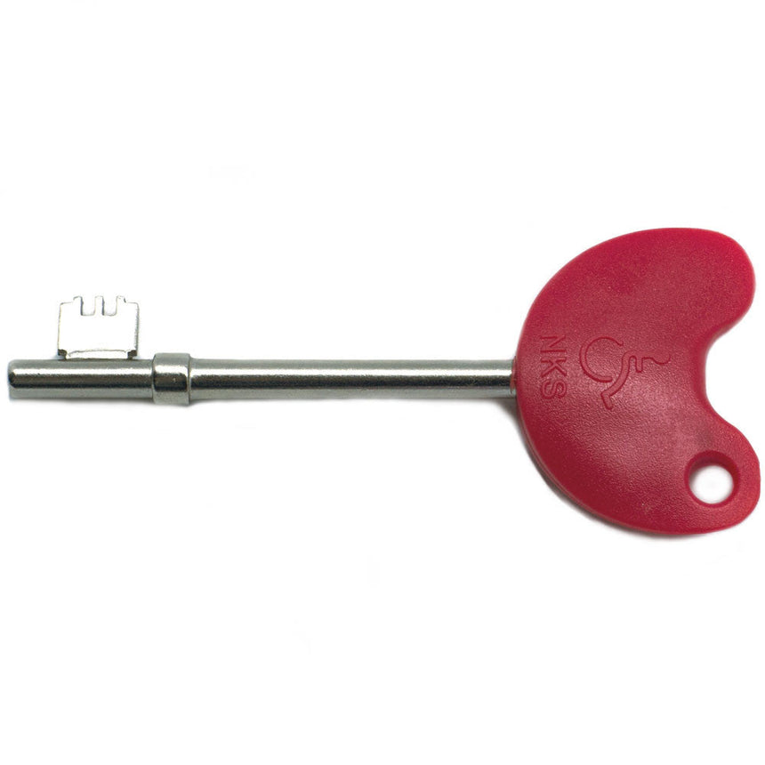 Lokko disabled toilet key with large grip and Braille head for RADAR doors, official NKS supplier.