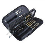 GOSO lock pick set open in its zip case