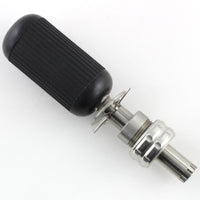 Diagonal product view of the Lokko 7-pin tubular lock pick and numbered decoder key