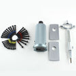 Lokko bell plug puller complete set with bell body, protection plates, pull screws and cam turner laid out