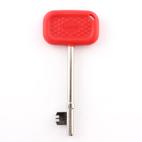 Lokko disabled toilet key with red tactile bow for NKS Radar doors for independent access