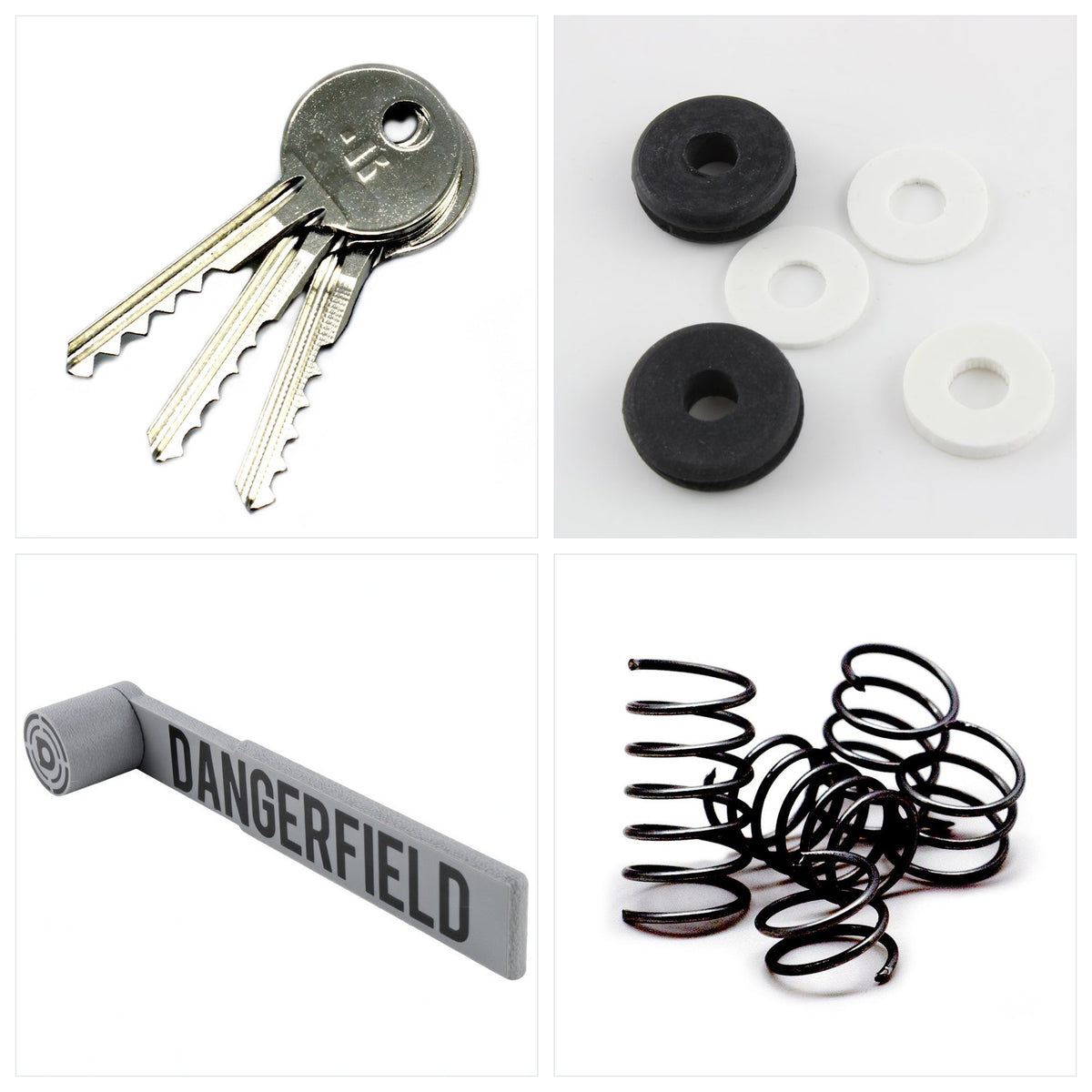 Lock Bumping Kit: three Ultimate bump keys, dampeners, the Dangerfield Bump Hammer and Loxprings