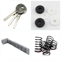 Lock Bumping Kit: three Ultimate bump keys, dampeners, the Dangerfield Bump Hammer and Loxprings
