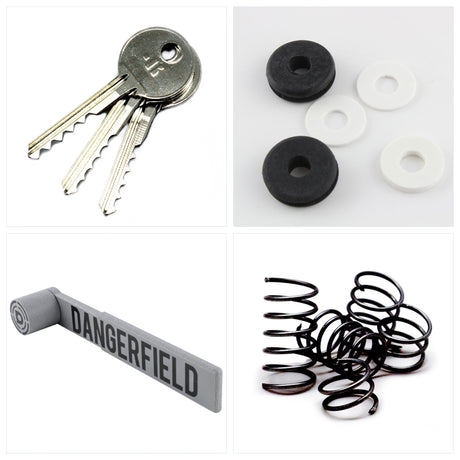 Lock Bumping Kit: three Ultimate bump keys, dampeners, the Dangerfield Bump Hammer and Loxprings