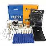 Lockpicking-Set für Anfänger in einer Box: Umfangreiches Lockpicking-Set, Spy Card Kit + Übungsschloss- und Dummies-Handbuch von Lokko 