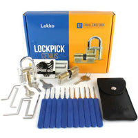 Lockpicking-Set für Anfänger in einer Box: Umfangreiches Lockpicking-Set, Spy Card Kit + Übungsschloss- und Dummies-Handbuch von Lokko 