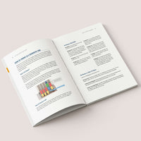 Open page of a lock picking illustrated guide showcasing visual explanations and colorful diagrams.