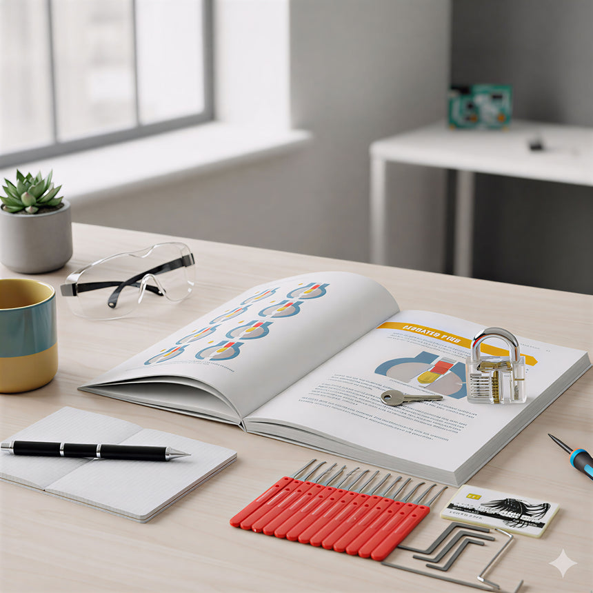 Lock Picking, The Beginners Visual Guide - 200 Full Colour Illustrations and 176 Pages teaching you how to pick locks in depth