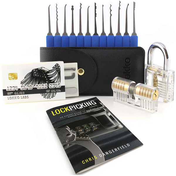 Lokko beginner lock pick gift set with practice locks and guide