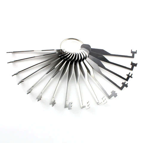 Dangerfield 3 Lever Try Out Keys – 15 Stück Lever Lock Skeleton Keys