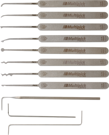 Multipick 11 Piece ELITE Lock Pick Set - UKBumpKeys