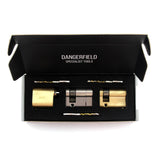 Dangerfield Fine Metal Practice Locks in our display box