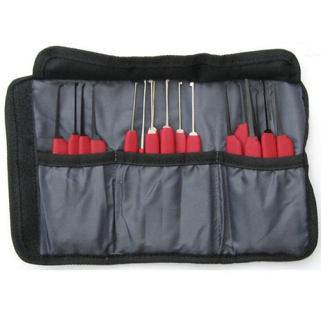 HUK Red Tiger 24pc DIMPLE PLUS pick set - UKBumpKeys