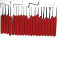 HUK Red Tiger 24pc DIMPLE PLUS pick set - UKBumpKeys