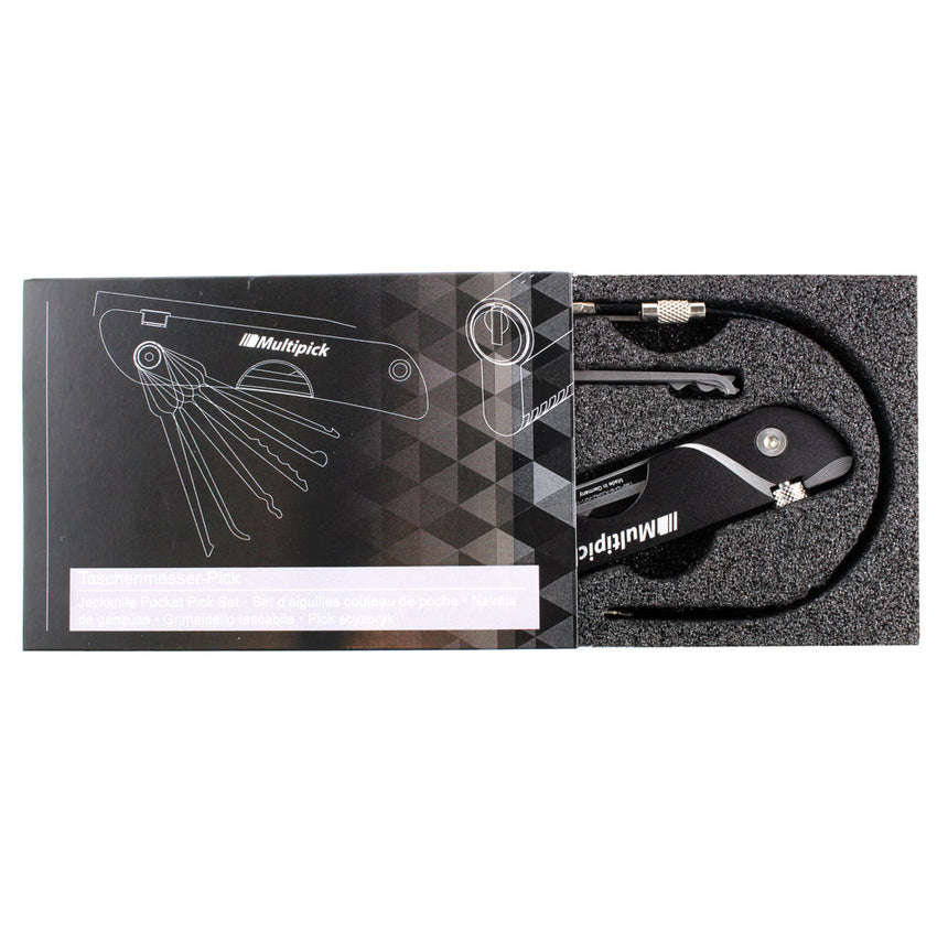 Multipick Extended Jackknife Pocket Pick Set Blackline Edition (+ extra picks) - UKBumpKeys