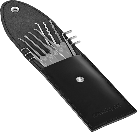 Multipick ELITE Beginner Lock Pick Set 13 pieces in black case for ambitious lock pick learners