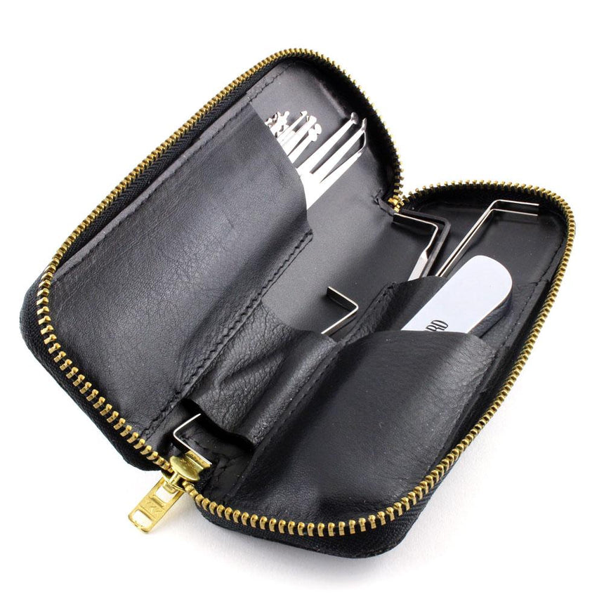 SouthOrd PXS-17 Complete Lock Pick Set - Picks, Handle, Wrenches, Leather Wallet. - UKBumpKeys