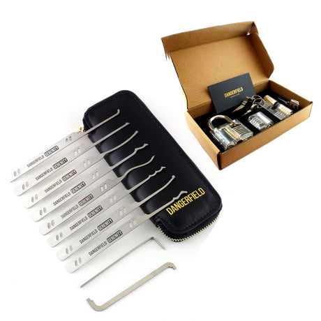 Dangerfield 10 piece Serenity Complete Lock Pick Set + Case - UKBumpKeys