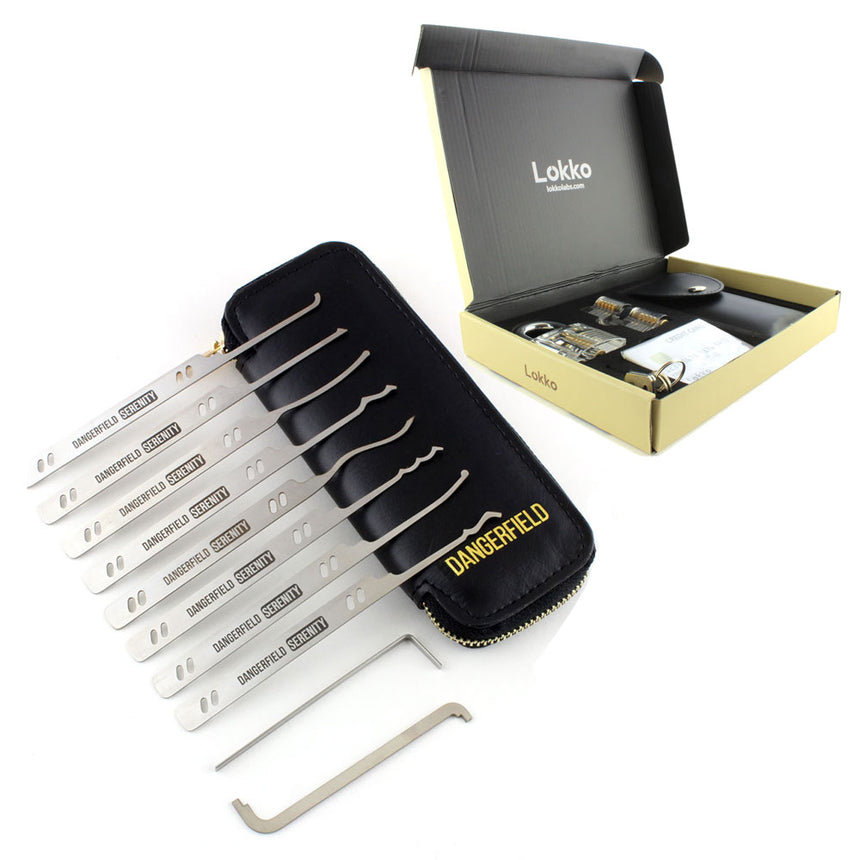 Dangerfield 10 piece Serenity Complete Lock Pick Set + Case - UKBumpKeys