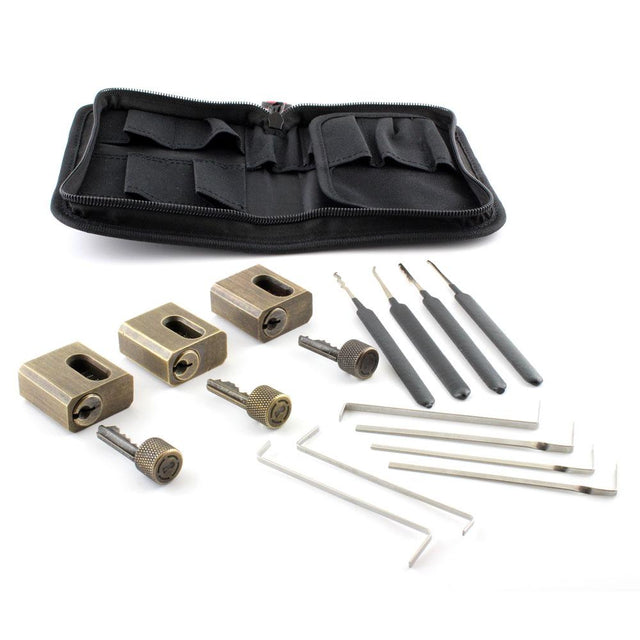 Sparrows Night-School learn lock picking set with case close-up view