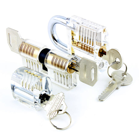 Dangerfield Training Practice Locks for Lock Pickers - Set of Three - UKBumpKeys