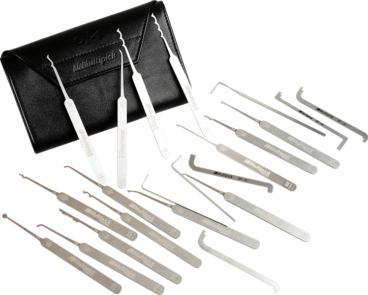 Multipick ELITE 23 Slim Lock Pick Set - 0.015inch - UKBumpKeys