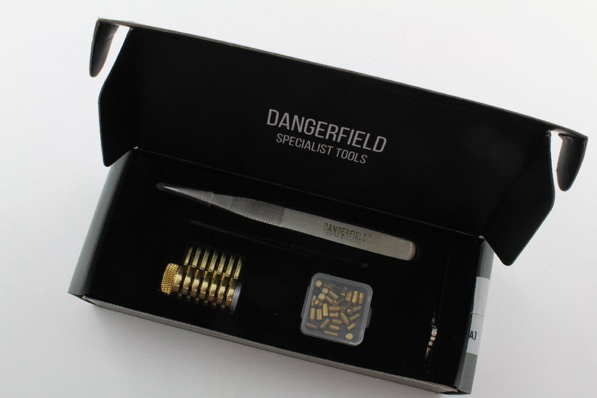 Dangerfield Repinnable cut-away practice lock in presentation box