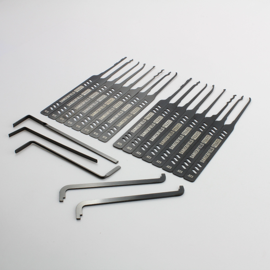 Dangerfield 21pc Dual Gauge Praxis Ionic Lock Pick Set