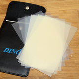 6 Piece Mica Latch Opening Shims in a Black Wallet - UKBumpKeys