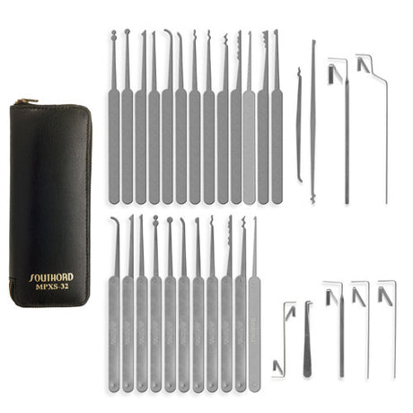 SouthOrd 32 Piece professional Lock Pick Set + Case - UKBumpKeys