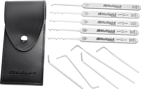 Multipick ELITE 10 "Lock Noob’s" Duo Peak Rake Set Spred Out