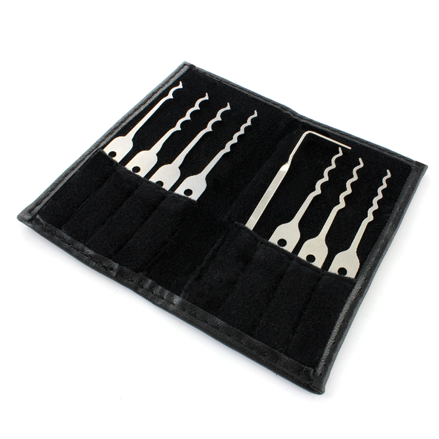 Dangerfield Covert Lock Picking Rakes in Leather Case