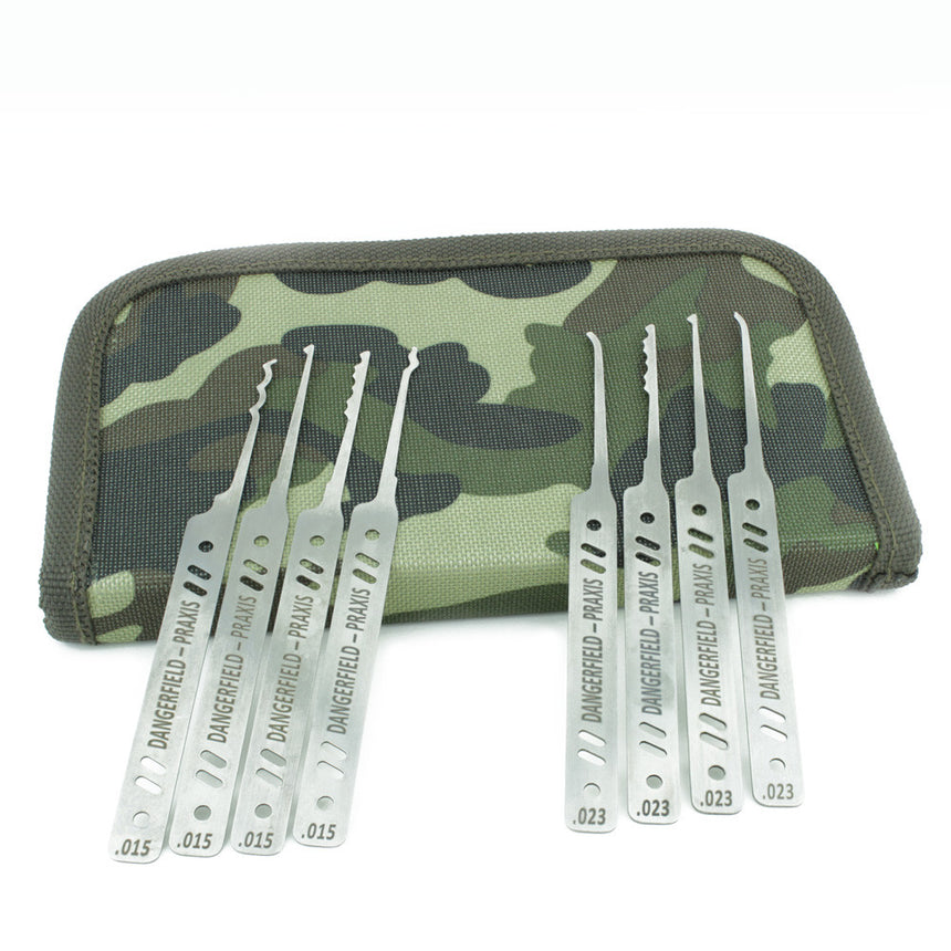 Dangerfield PRAXIS Dual-Gauge 21 Piece Complete Lock Pick Set - UKBumpKeys