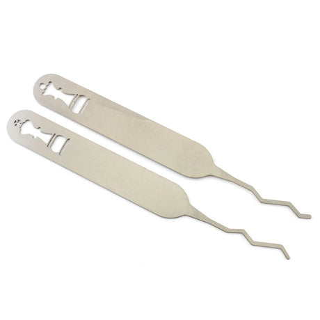 Sparrows Rook and Knight hi lo lock rakes angled view