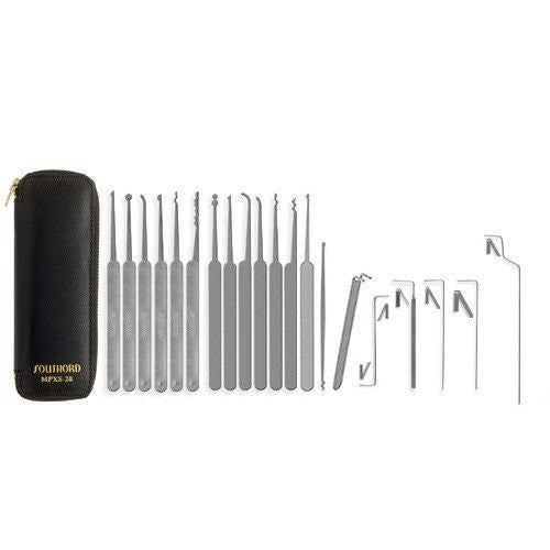 SouthOrd 20 Piece Lock Pick Set MPXS-20 - UKBumpKeys