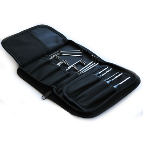 Sparrows Sherman large lock pick case angled view