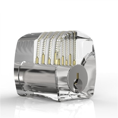 Dangerfield Clear Acrylic Practice Lock - Standard Pins - UKBumpKeys