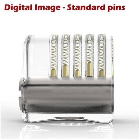 Dangerfield Clear Acrylic Practice Lock - Standard Pins - UKBumpKeys