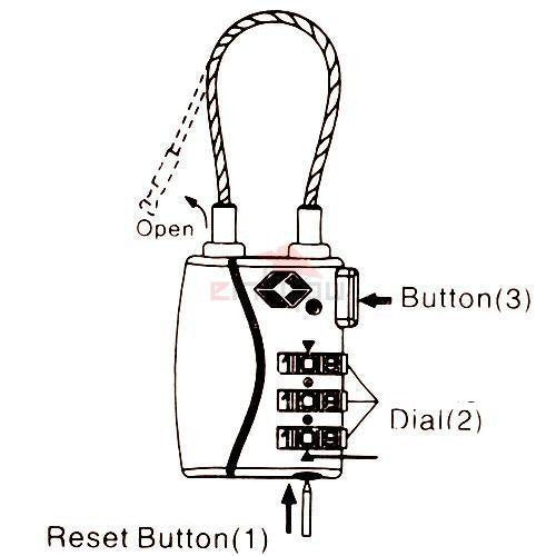 TSA Combination Luggage Lock Airport Security - UKBumpKeys