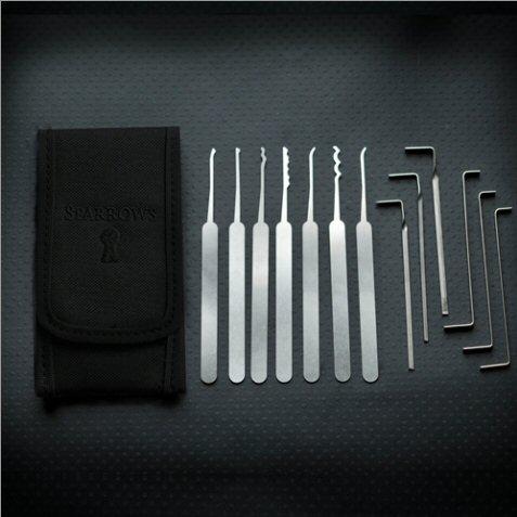 Sparrows Professional EDC 'Tuxedo' Lock Pick Set - UKBumpKeys