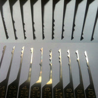 10 Piece Honest Wave Lock Rake Set for Lock Pickers - UKBumpKeys